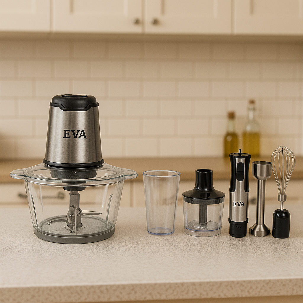 Batidora Multifuncional 500W + Procesador 400W | Set Cocina Práctica EVA