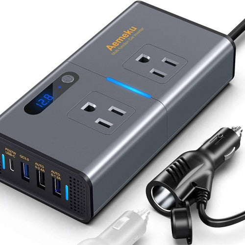 Regleta de 300W con Puertos USB | Inversor de Corriente para Cargar y Alimentar