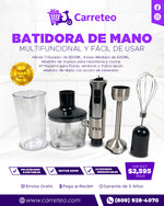 Batidora de Mano EVA 500W | Potente, Multifuncional y Fácil de Usar