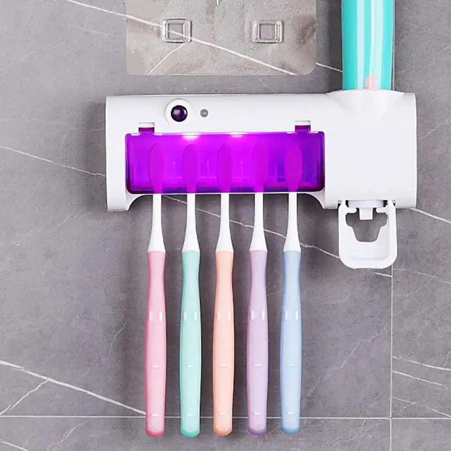 Dispensador de Pasta de Dientes y Cepillo | Higiene Fácil y Rápida